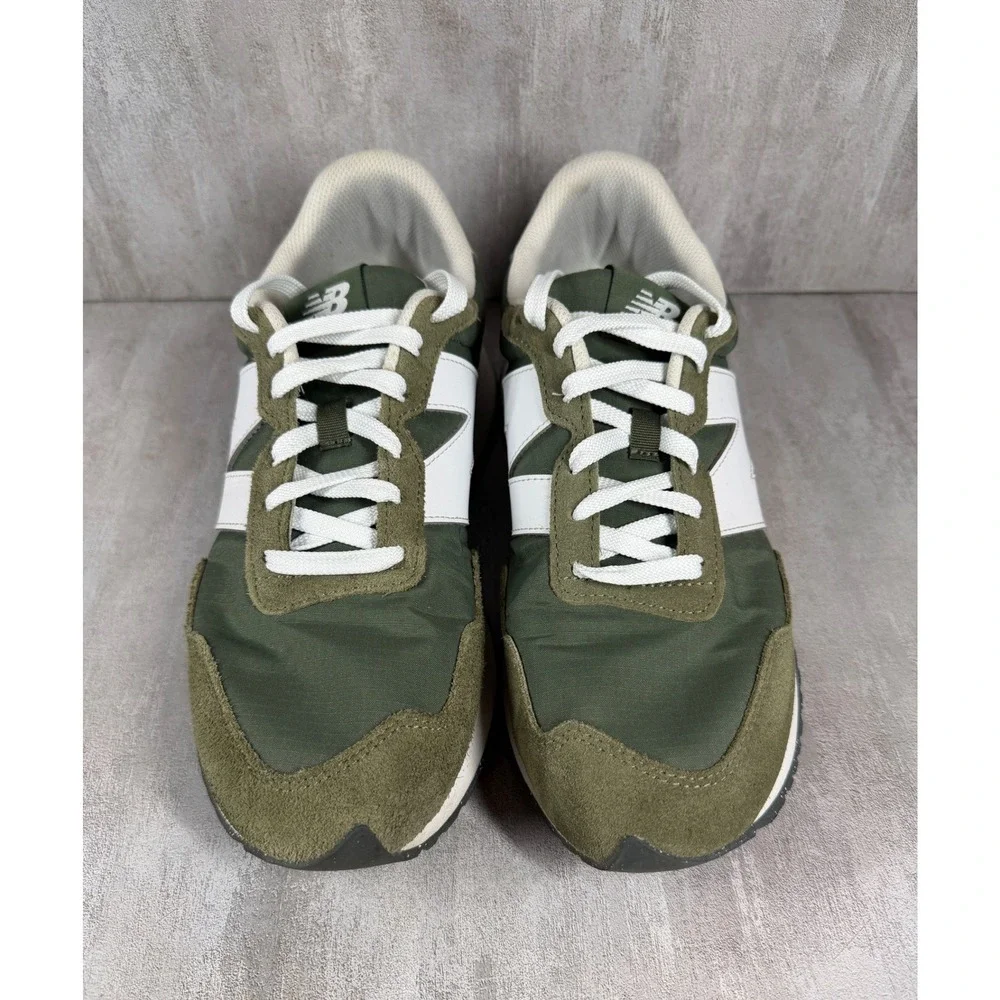 New Balance 237 Mens Sneakers Olive Green White MS237GR Low Top Shoes 10.5 D